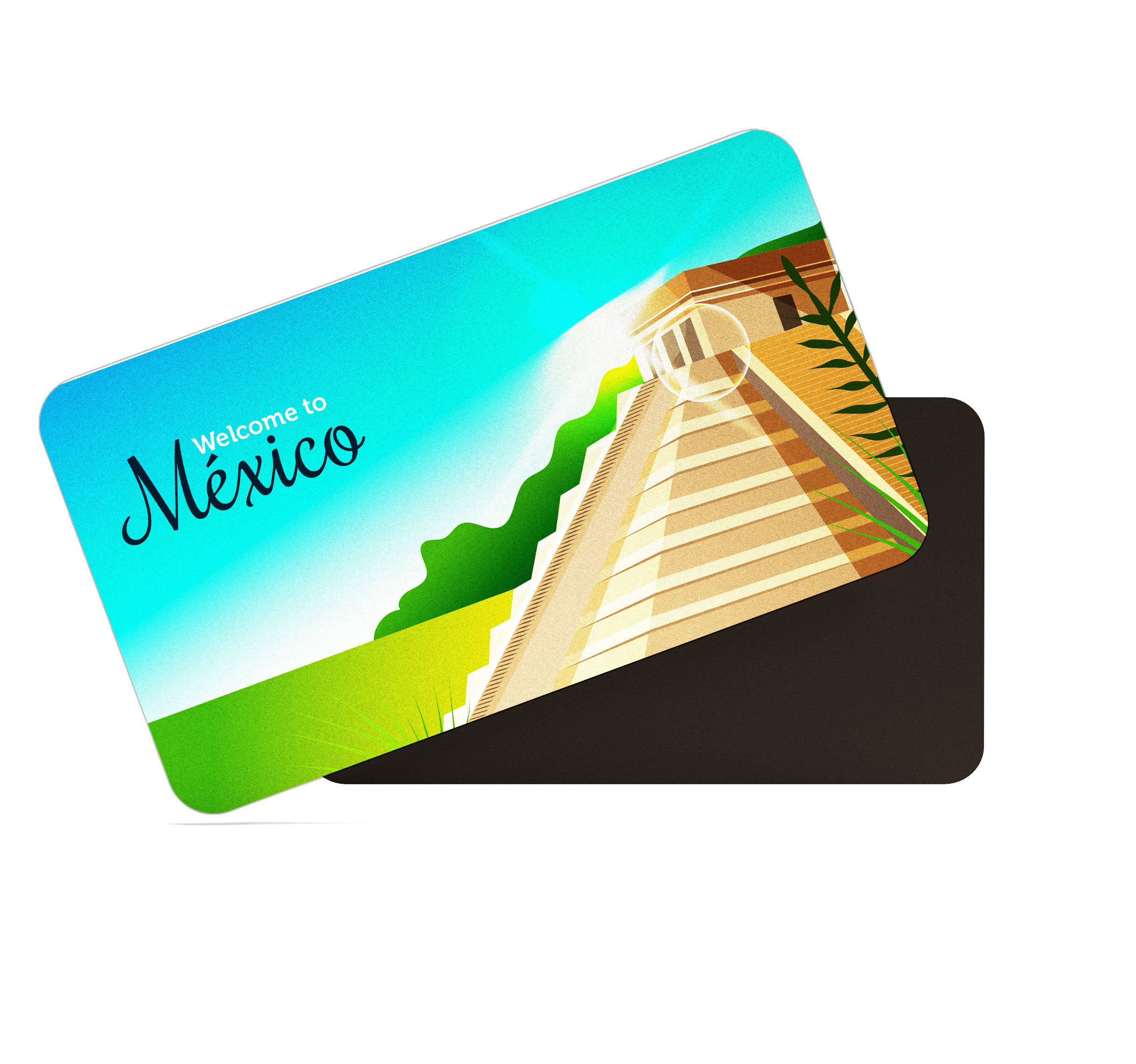 dhcrafts Rectangular Fridge Magnet Multicolor Mexico D4 Design Pack of 1 (8.6cm x 5.4cm)